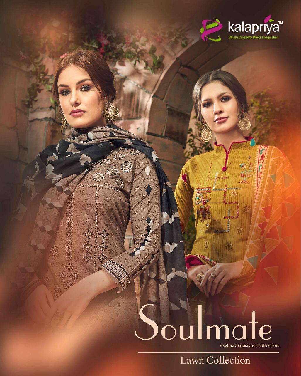 Kalapriya Soulmate Pure Cotton Digital Print With Embroidery Salwar Kameez