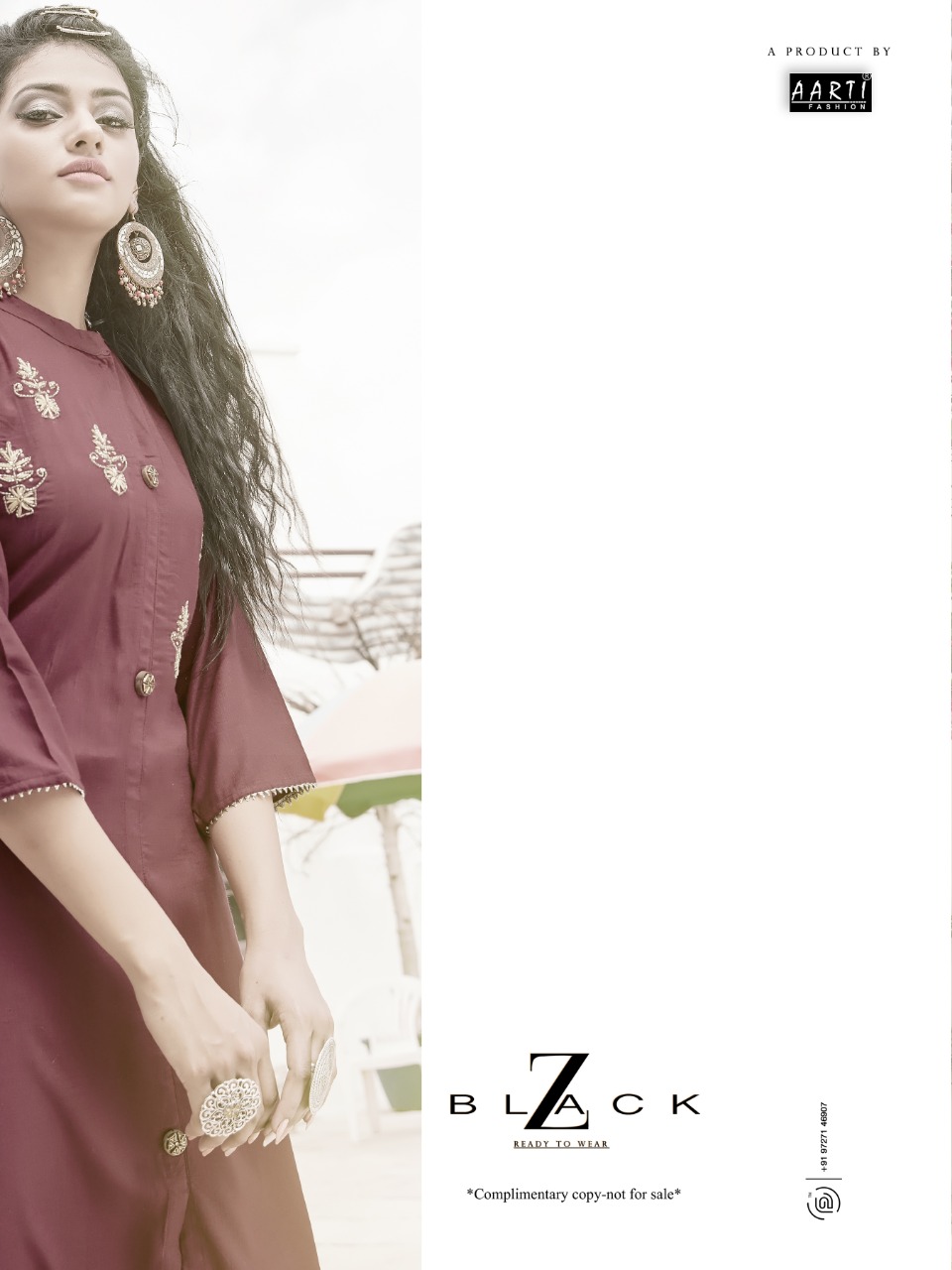 Z Black Present Coral Kurti With Bottom Collection In Wholesale Price