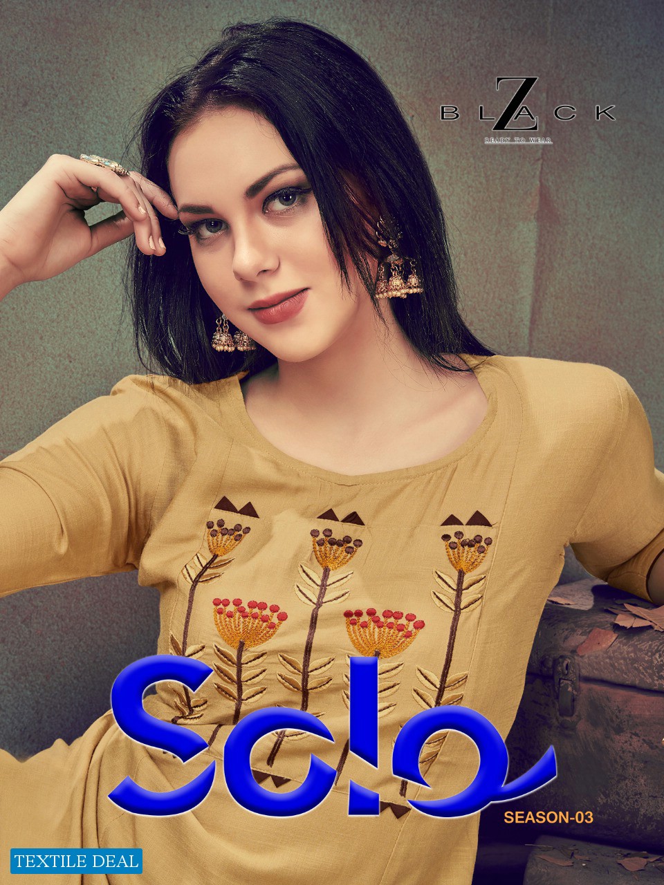 Z-black Has Launched Catalogue Name Solo #kurti