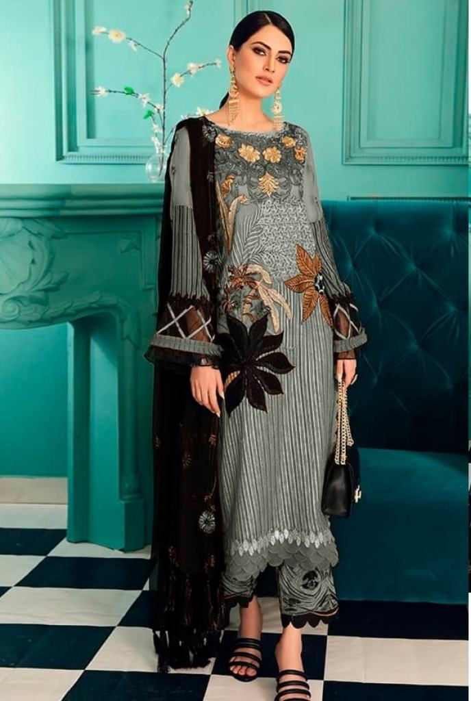 Ramsha R 270 Nx Heavy Embroidery Pakistani Salwar Suits Collection Pakistani Suits