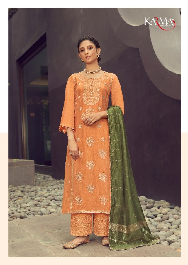 Salwar Kameez Silk Jacquard Fabric Embroidered Party Wear Traditional Look Designer