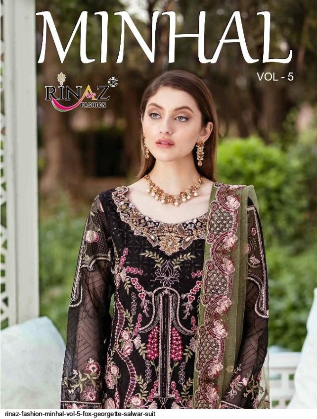 Rinaz Fashion Minhal Vol 5 Fox Georgette Salwar Suit