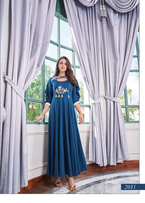 Taniya By Stylemax 2031 To 2036 Series Gowns Wholesale 6 Pcs
