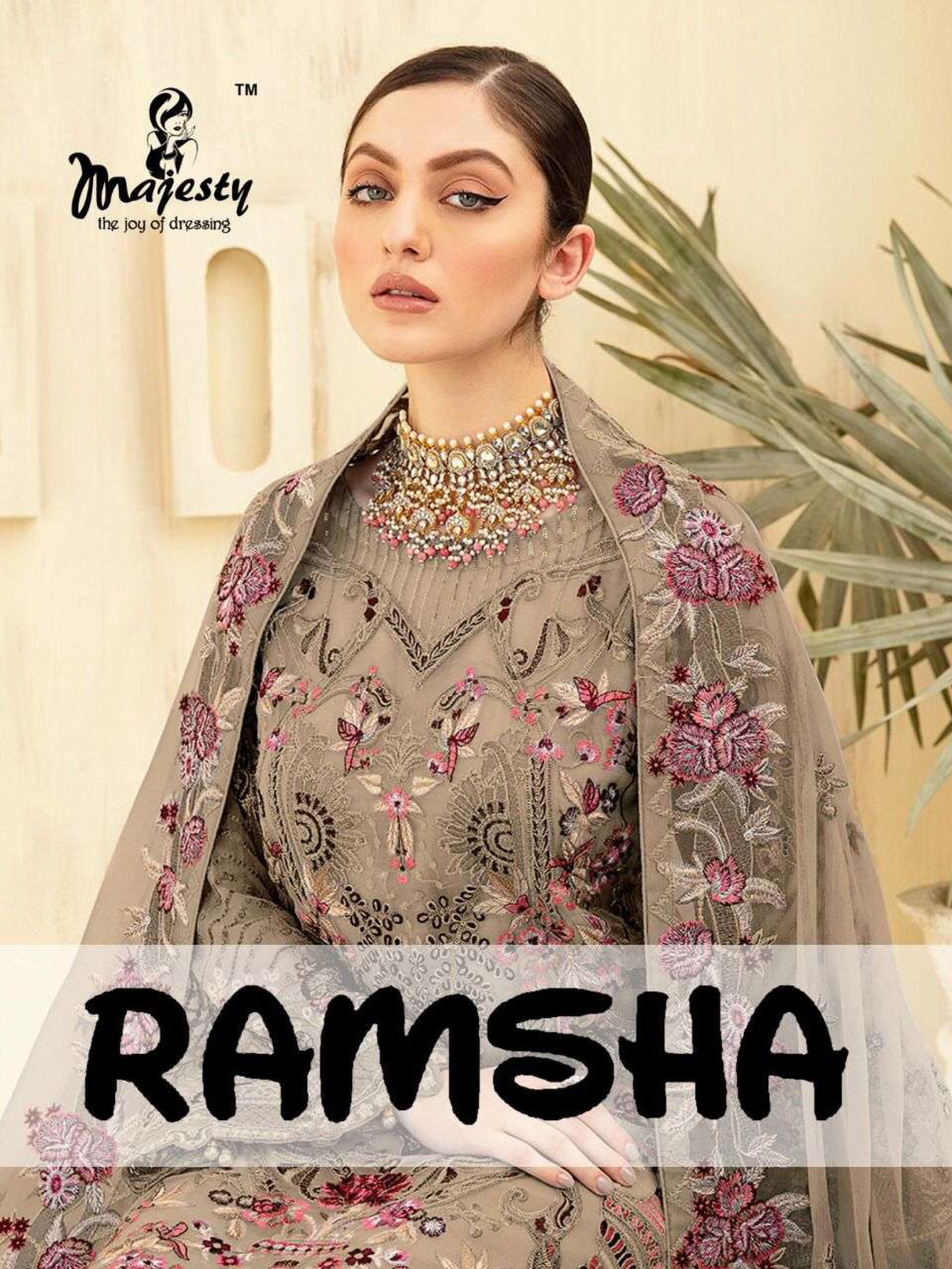 Majesty Presents Latest Catalog Ramsha Vol-05 Wholesale Rate In Surat- Saidharanx