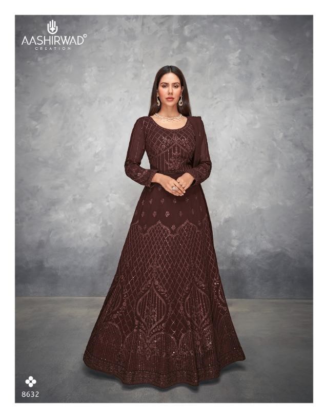 Aashirwad Alizza Signature Designer Ready To Wear Anarkali Dress Collection  Dealer
