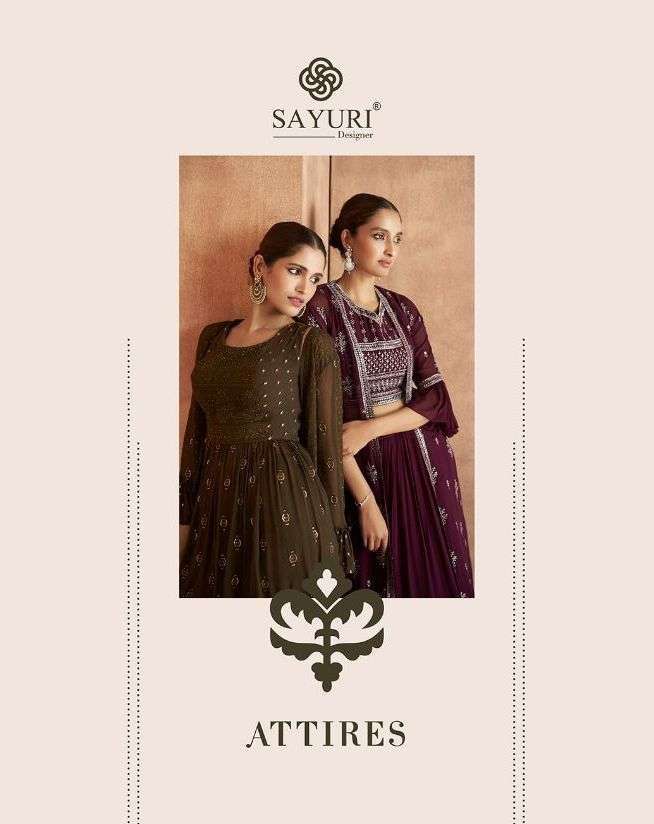 Aashirwad Creation Presents Sayuri Attires Georgette Embroidery Wholesale Readymade Collection In Surat-at Saidharanx