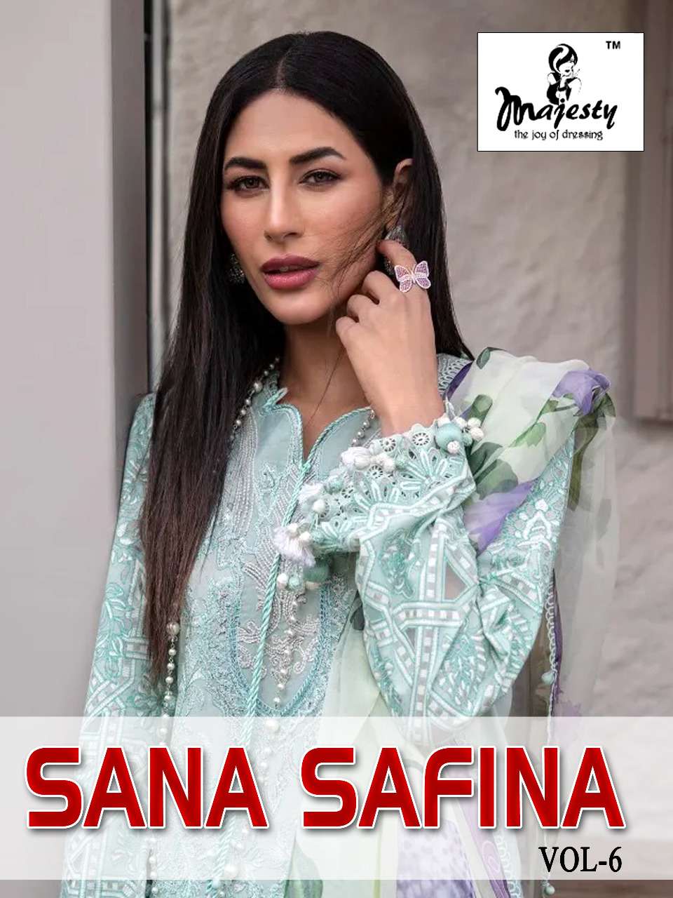 Majesty Presents Sana Safina Vol-06 Pure Cotton Pakistani Salwar Suits In Wholesale Rate At Saidharanx