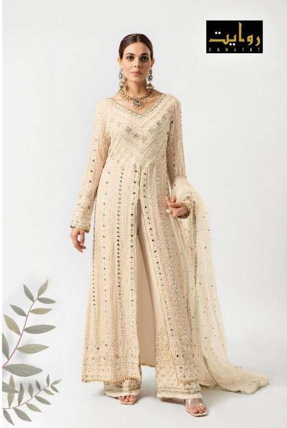 Buy Florence Women's Georgette Navy Blue Anarkali Type Salwar Suit at  Amazon.in