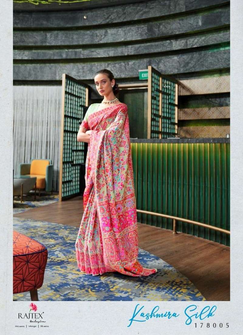 Rajtex Kashmira Silk New Designer Handloom Weaving Sarees Collection At SaiDharaNx 
