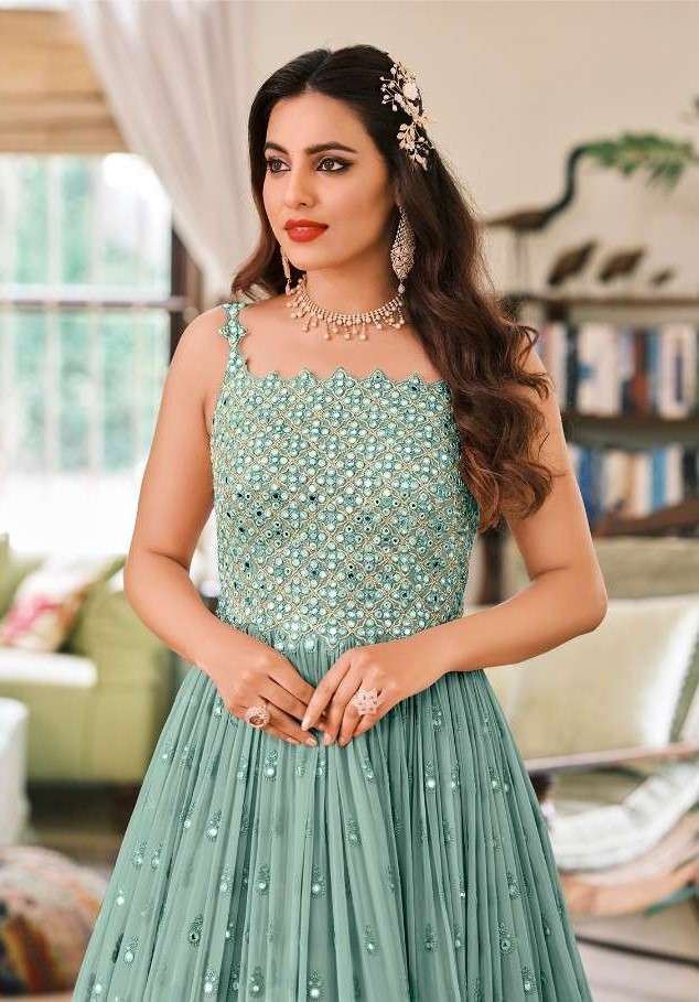 PRIME ROSE VOL-4 BY EBA LIFESTYLE 1379 TO 1382 SERIES DESIGNER GEORGETTE DRESSES WHOLESALE RATE IN SURAT - SAIDHARANX 