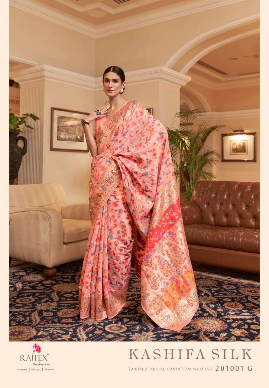 Rajtex Kashifa Silk Festive Wear Handloom Saree Collection Wholesale Rate In Surat - SaiDharaNx 