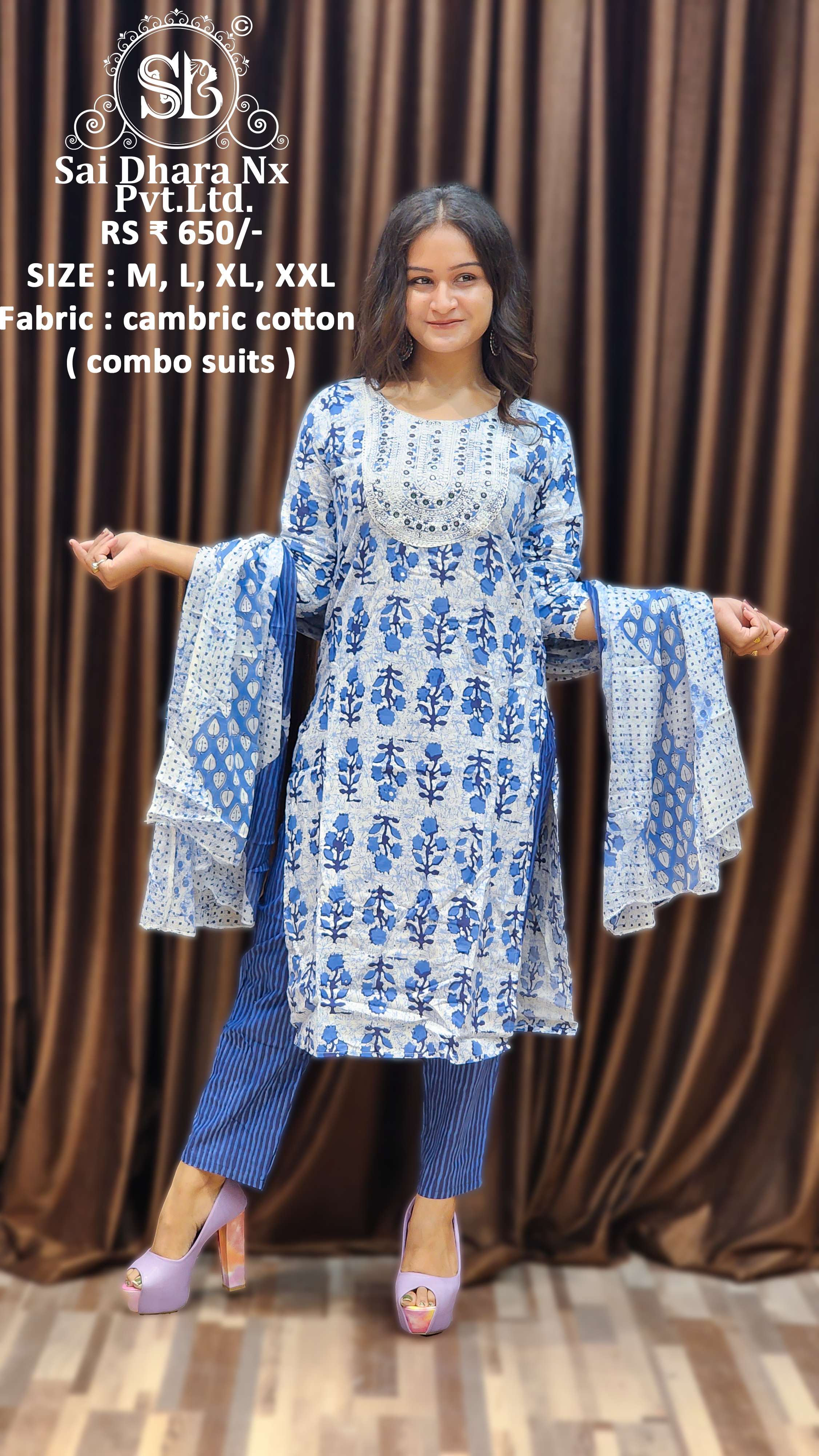 Cotton printed salwar suits wholesale & Ladies Printed dress: Wholesale