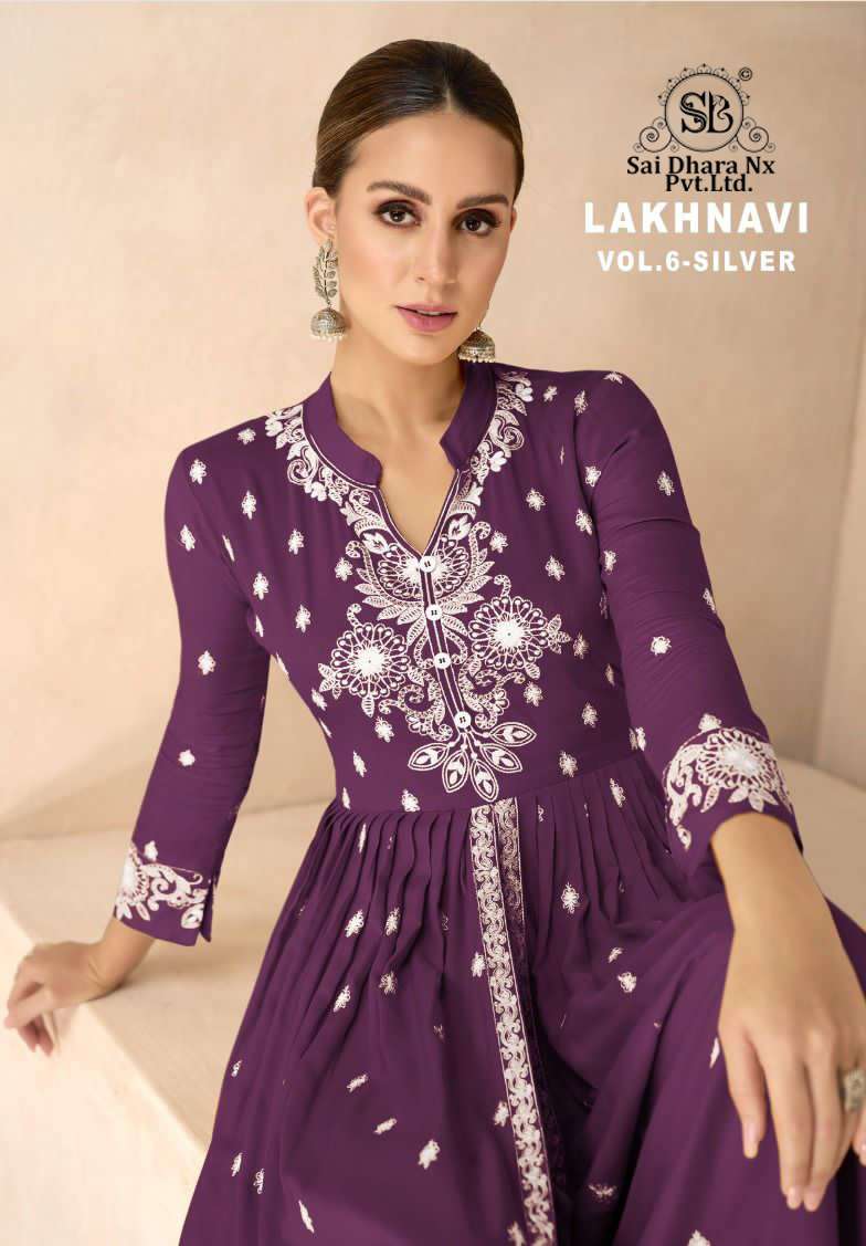 Vamika presents super hit lakhnavi 3 piece in sharara garara concept wholesale shop in surat - SaiDharaNx