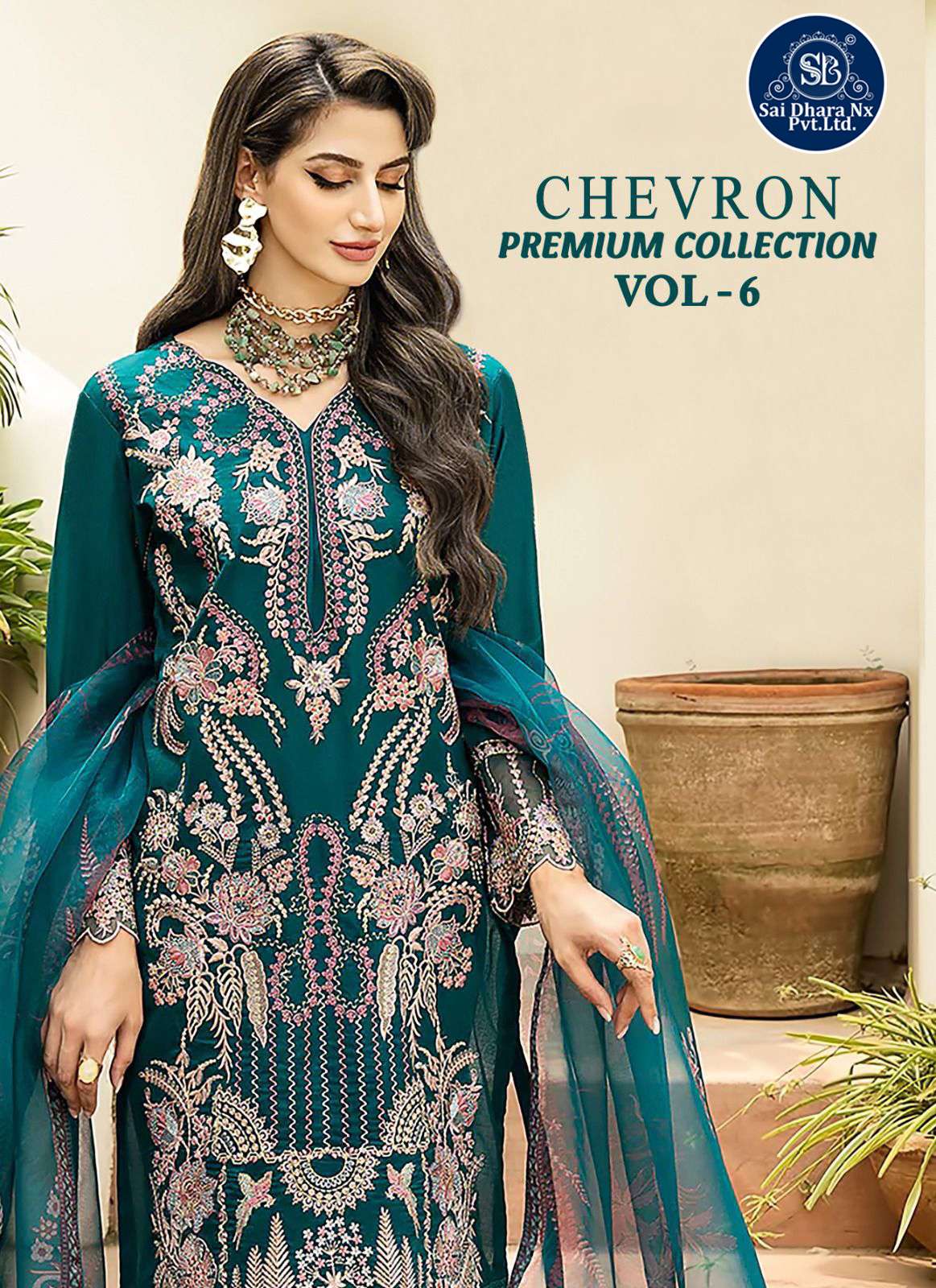 SHREE FABS PRESENTS TOP PURE HEAVY REYON WITH SELF EMBROIDERY PAKISTANI SUIT MATERIAL WHOLESALE SHOP IN SURAT - SaiDharaNx