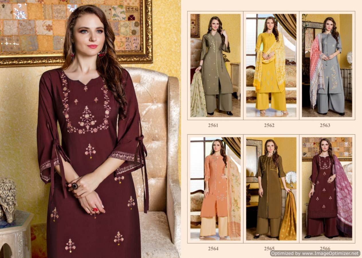 Presenting Beautiful Collection Of 6 Pcs With  Full Stitched Designer Kurtis,kurti And Pallazo,yami Fashion.