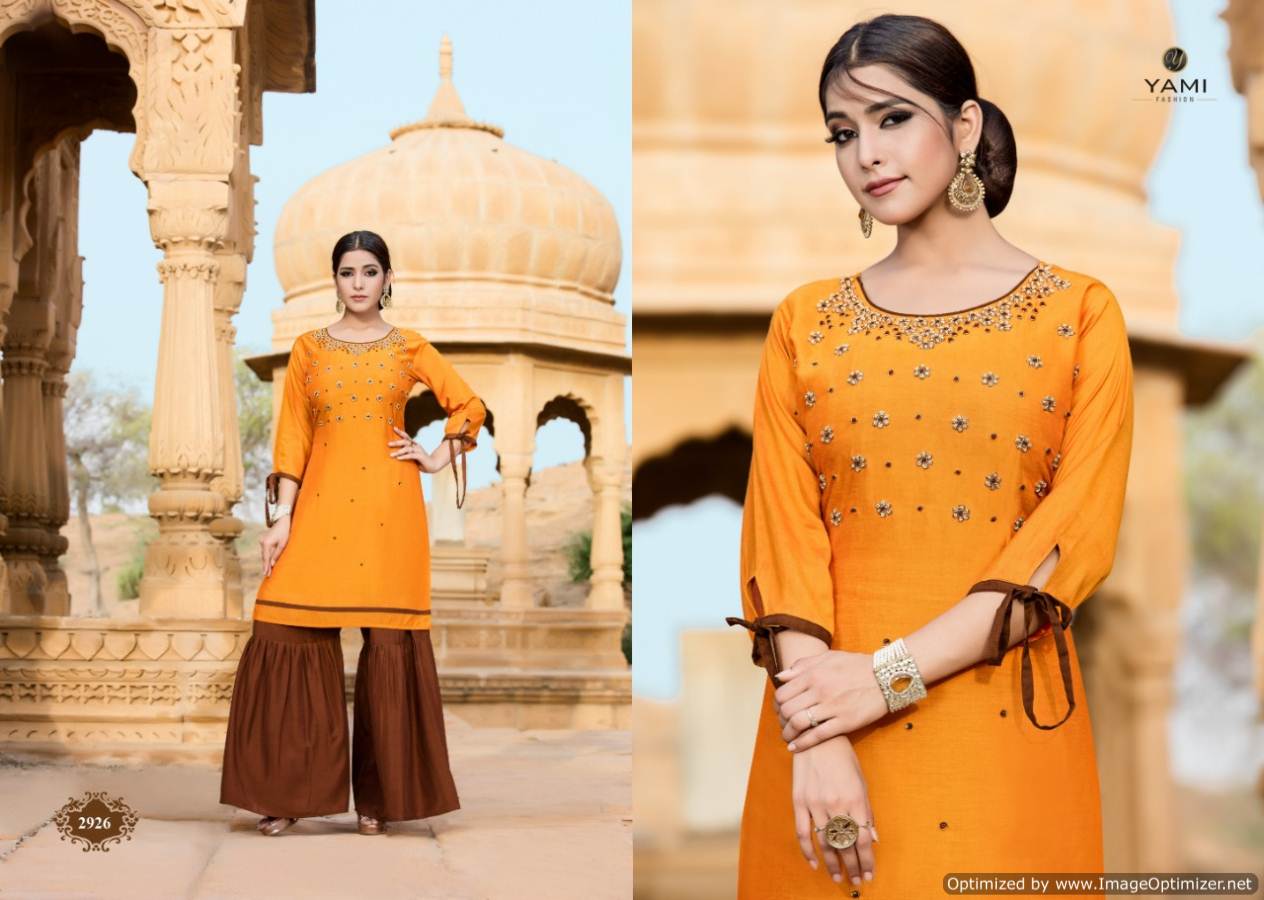 Rasam By Yami Fashion Chanderi Muslin Kurta With Sharara Online Store