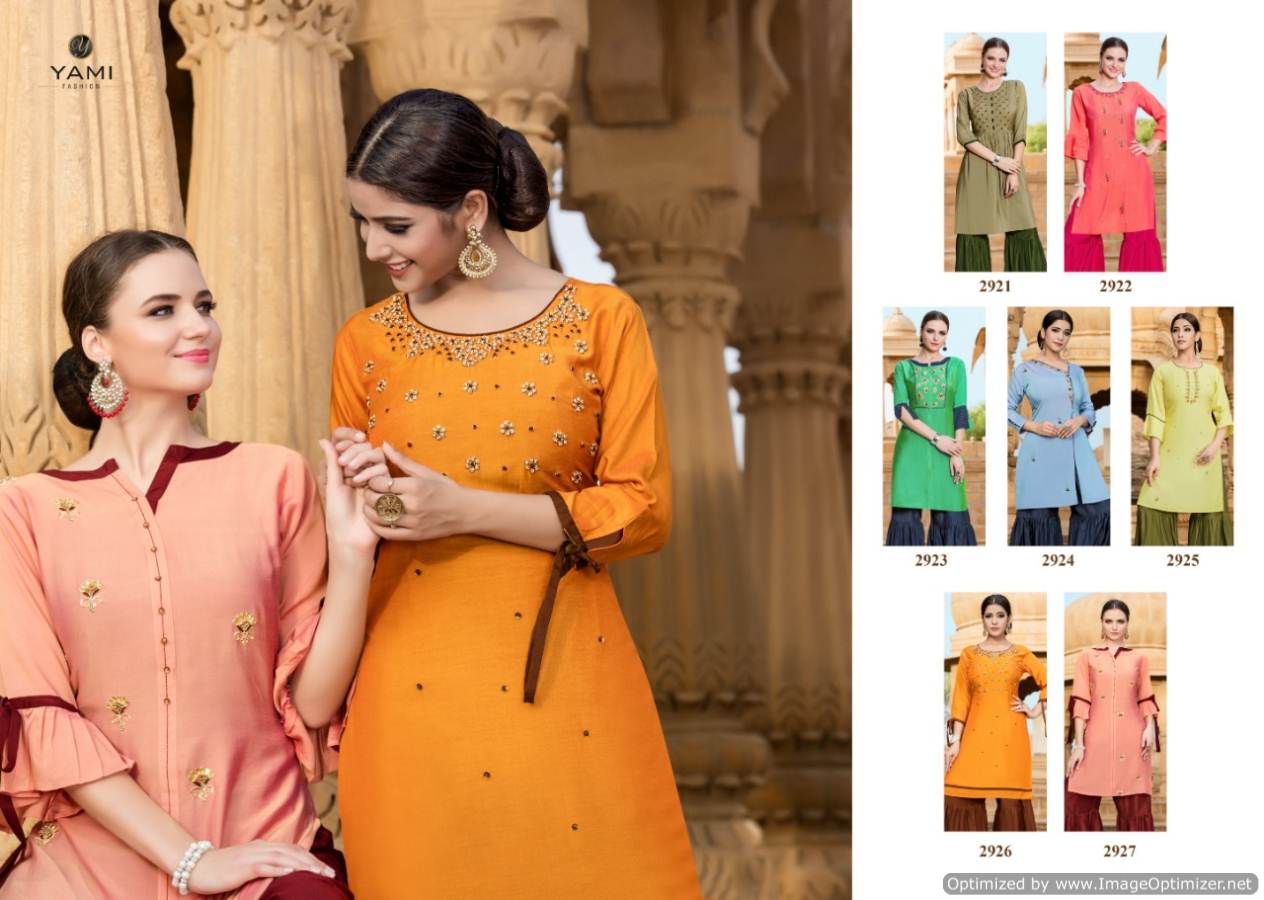 Rasam By Yami Fashion Chanderi Muslin Kurta With Sharara Online Store