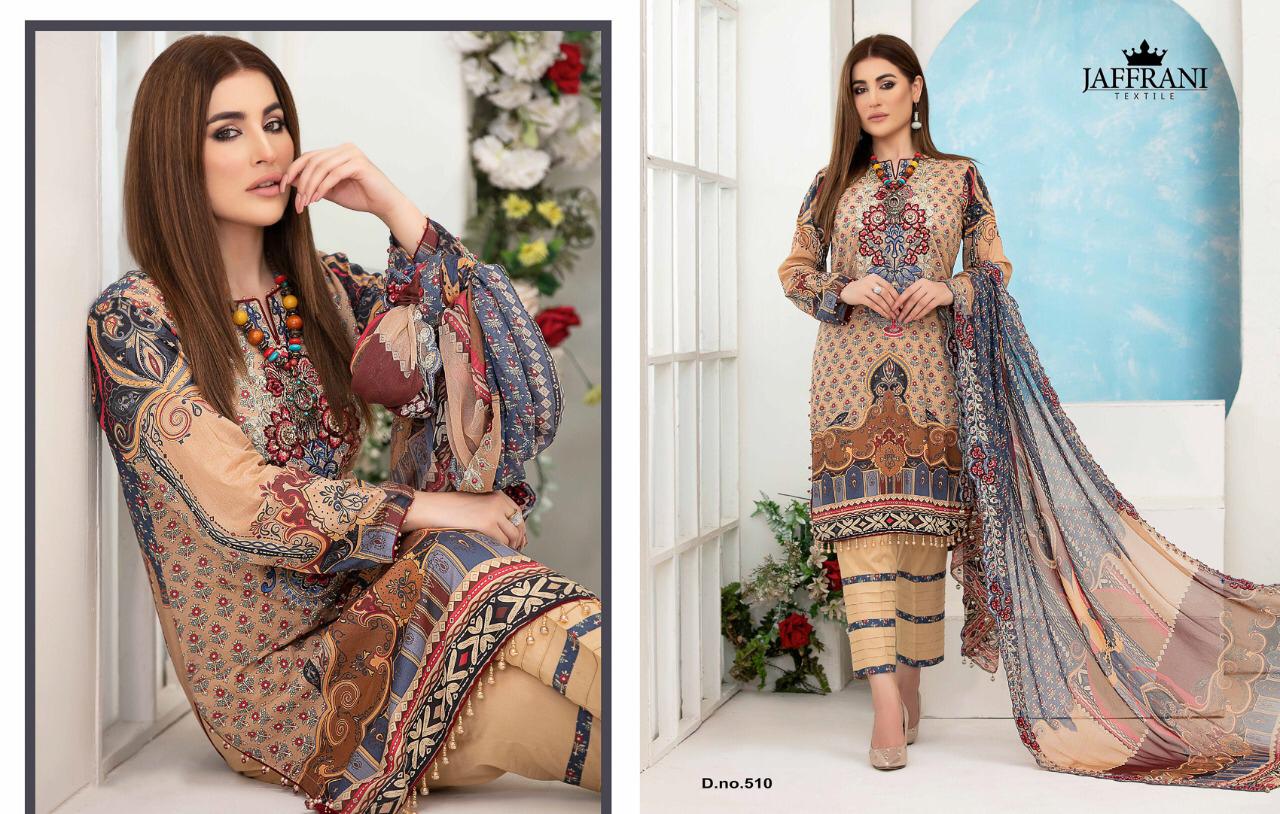 Jaffrani Textile Presents Asifa And Nabeel Pure Lawn Casual Wear Salwar Suits