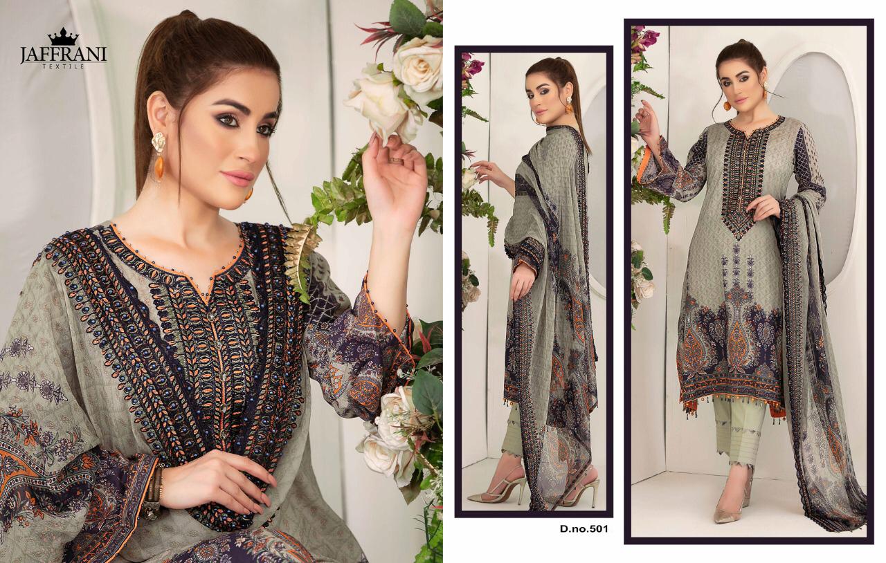 Jaffrani Textile Presents Asifa And Nabeel Pure Lawn Casual Wear Salwar Suits