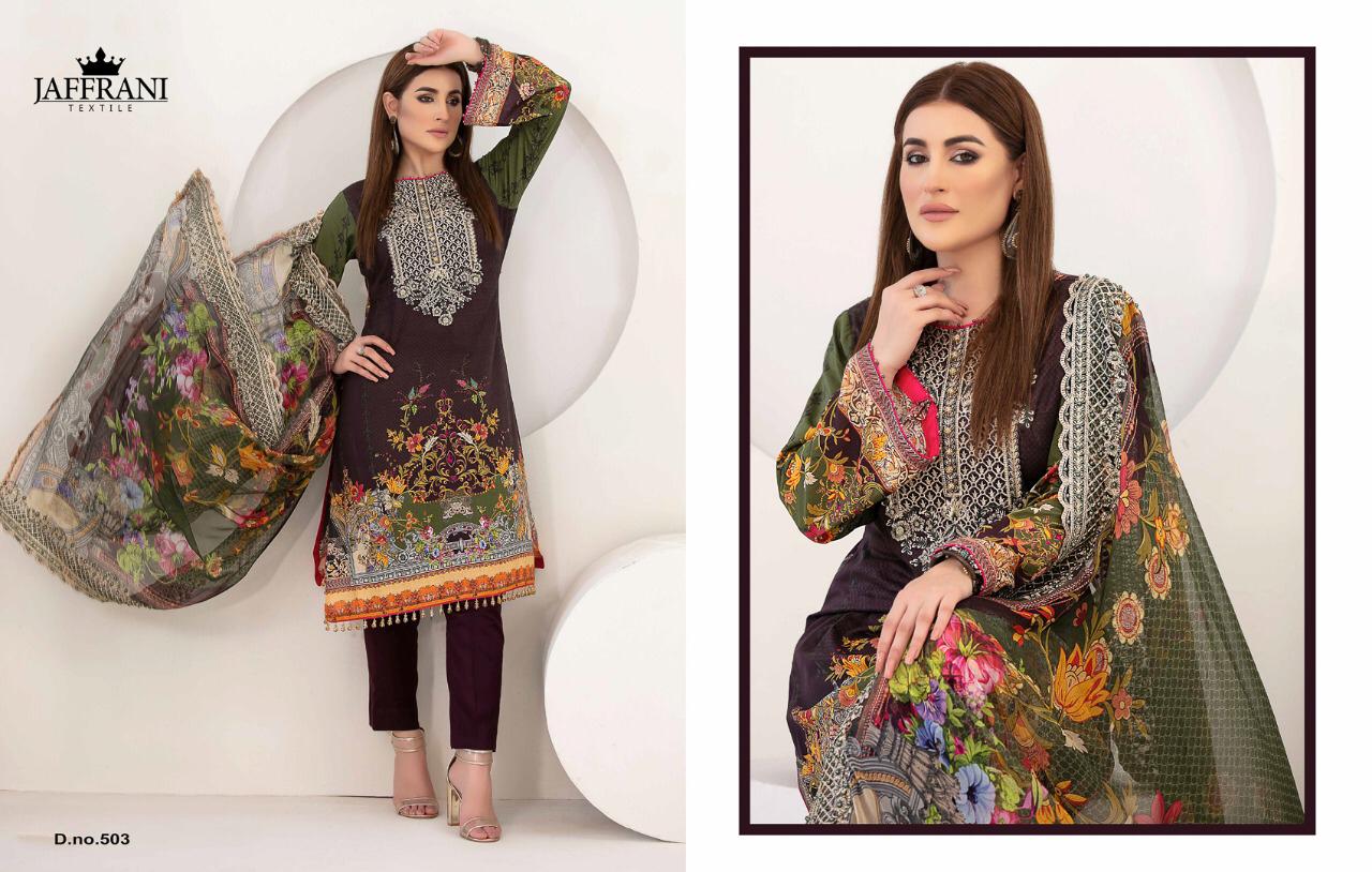 Jaffrani Textile Presents Asifa And Nabeel Pure Lawn Casual Wear Salwar Suits