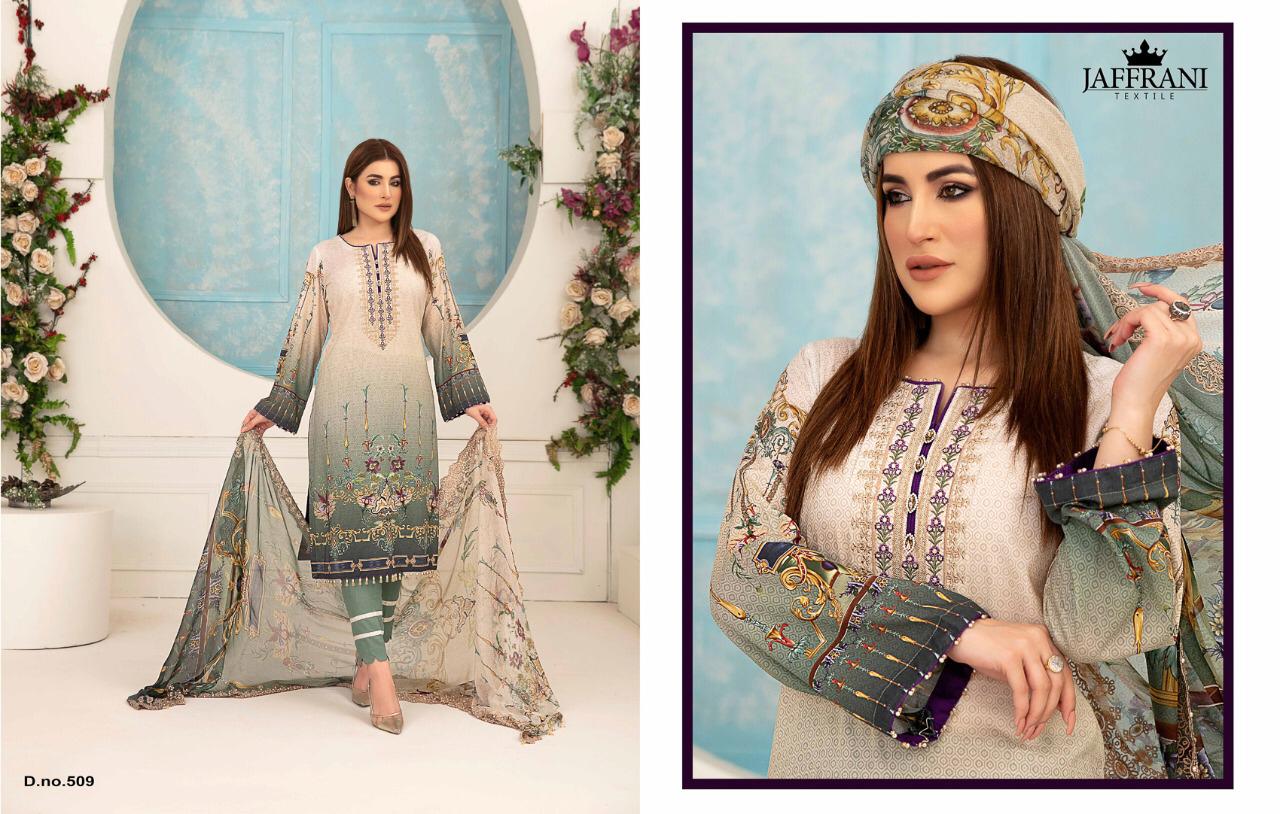 Jaffrani Textile Presents Asifa And Nabeel Pure Lawn Casual Wear Salwar Suits