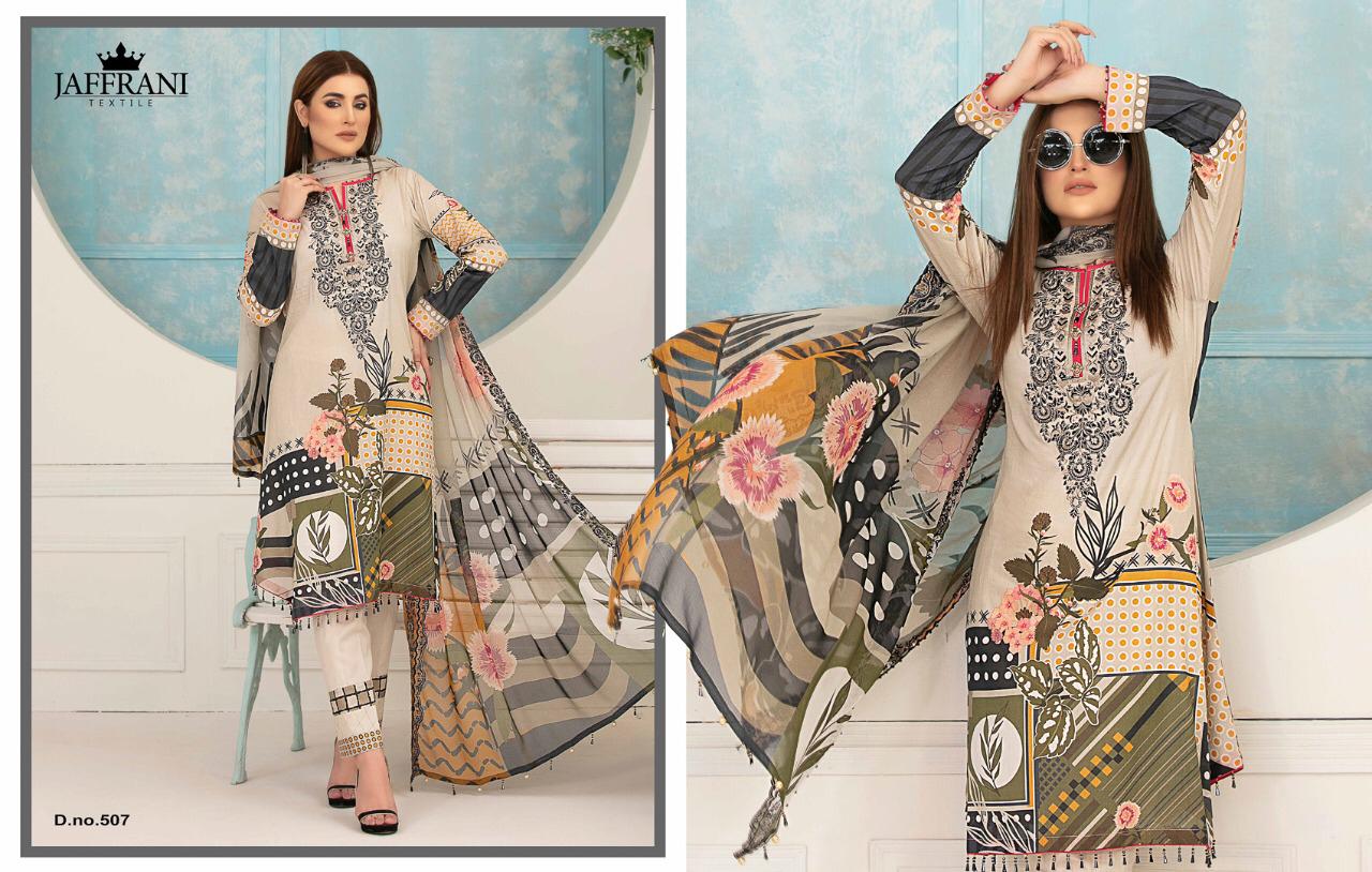 Jaffrani Textile Presents Asifa And Nabeel Pure Lawn Casual Wear Salwar Suits