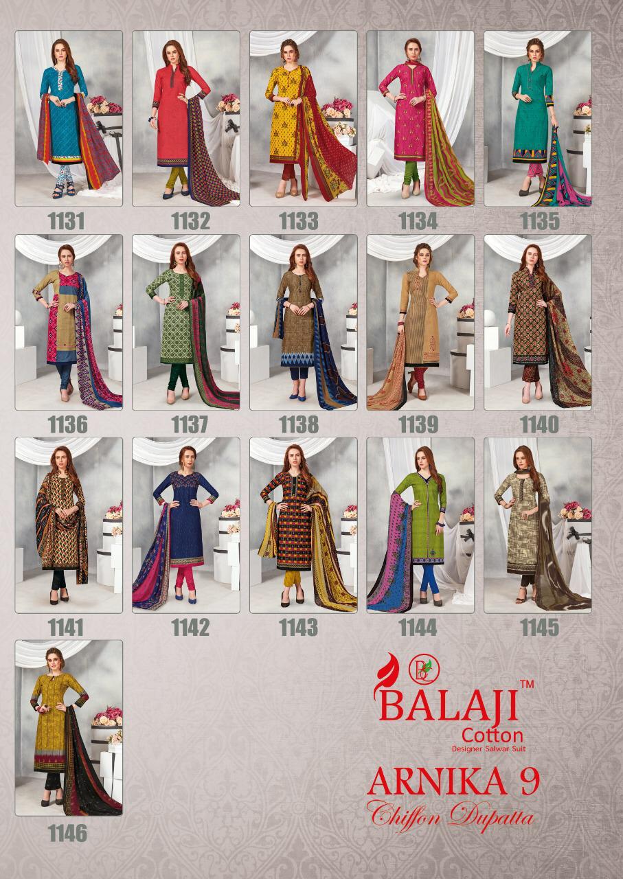Arnika Vol 9 Balaji Cotton Suits Manufacturer 16 Pcs