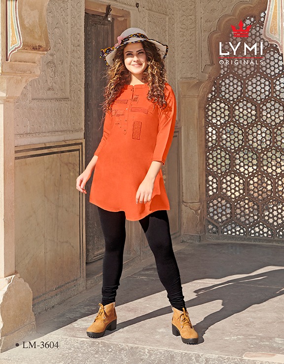 Lymi Launch Artwork Rayon Embroidery Work Short Tops Catalogs Seller At Lowest Rate