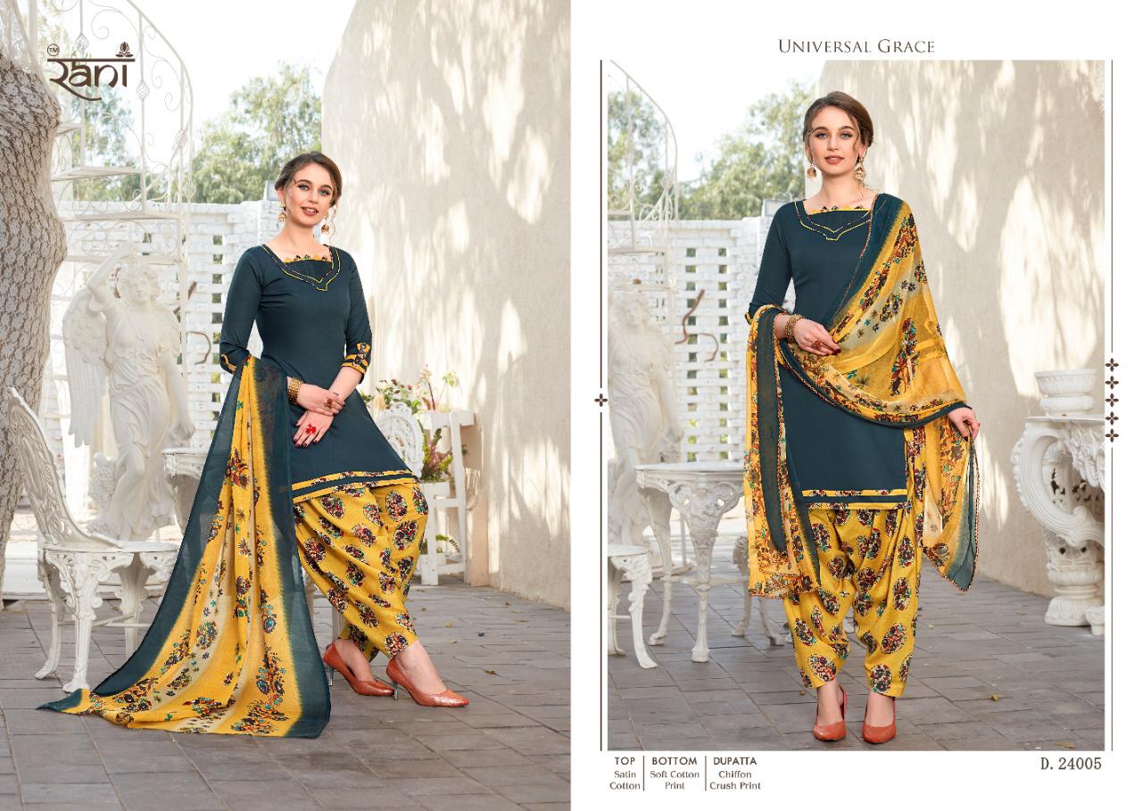 Rani Sunday Patiyala Vol 24 Glace Cotton Punjabi Dress Materials