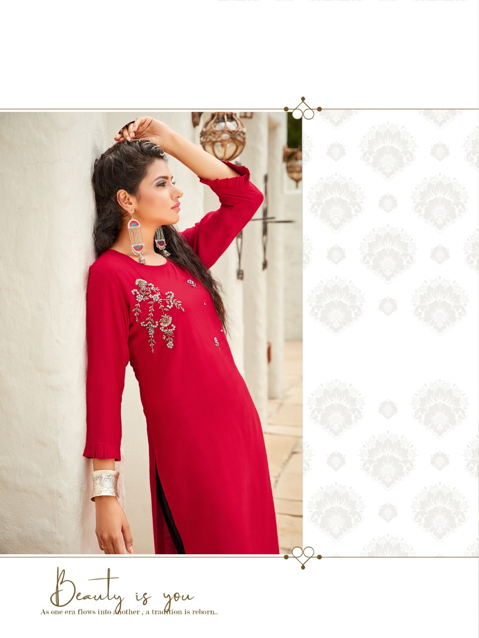 Z Black Present Coral Kurti With Bottom Collection In Wholesale Price