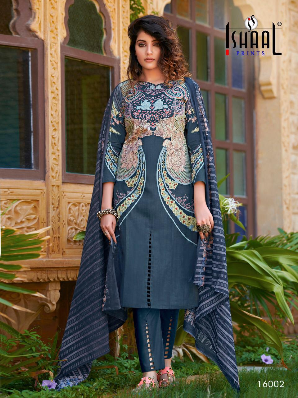Ishaal Prints Launch Gulmohar Vol 16 Pure Lawn Salwar Suits
