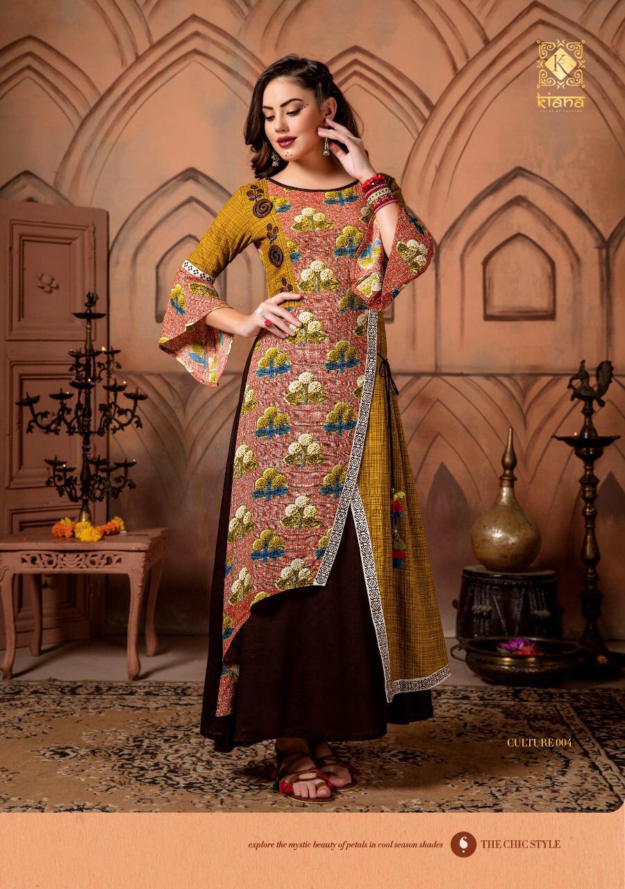 Kiana Presents Culture Vol 3 Fancy Stylish Kurtis Wholesaler Dealer In Surat