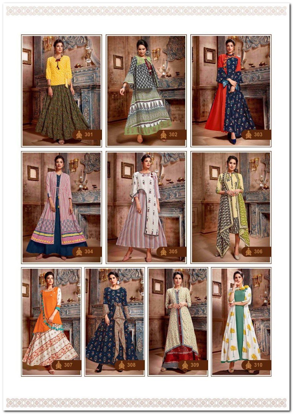 Kiana House Of Fashion Vintage Vol 3 Rayon Fabric With Embroidery Work Kurtis Wholesale Dealer Download Zip  Download Pdf