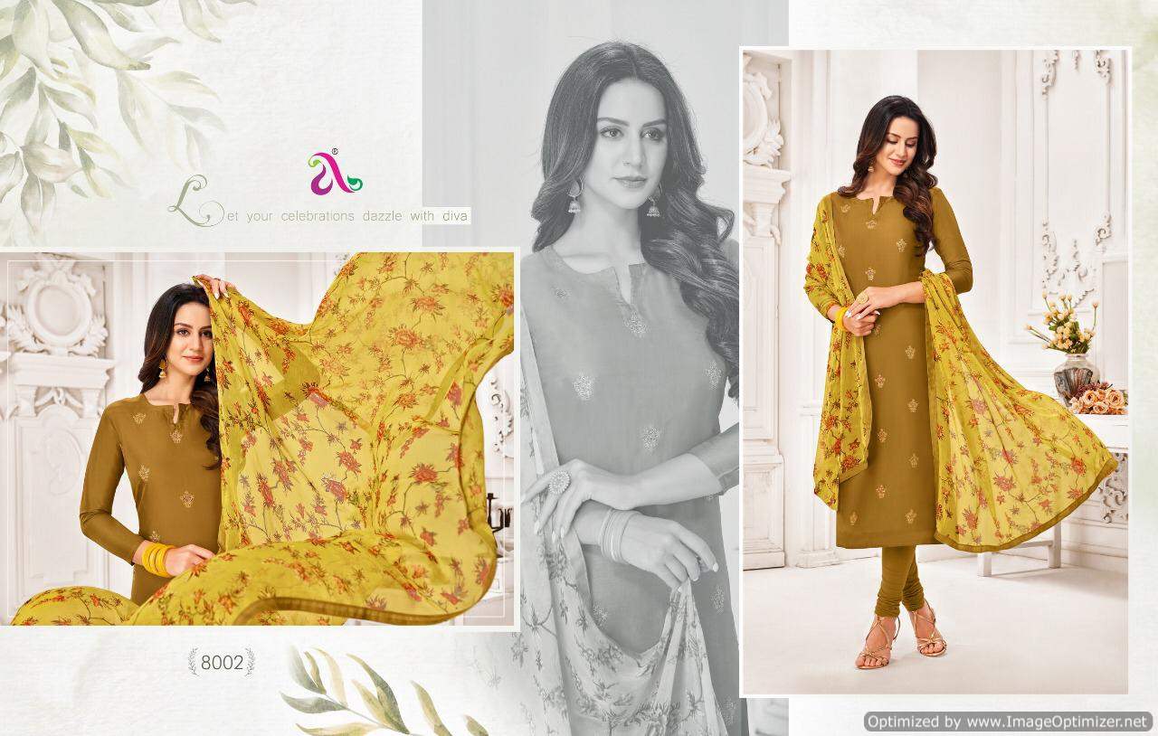 Angroop Dairy Milk 32 Chanderi Cotton Designer Dress Material