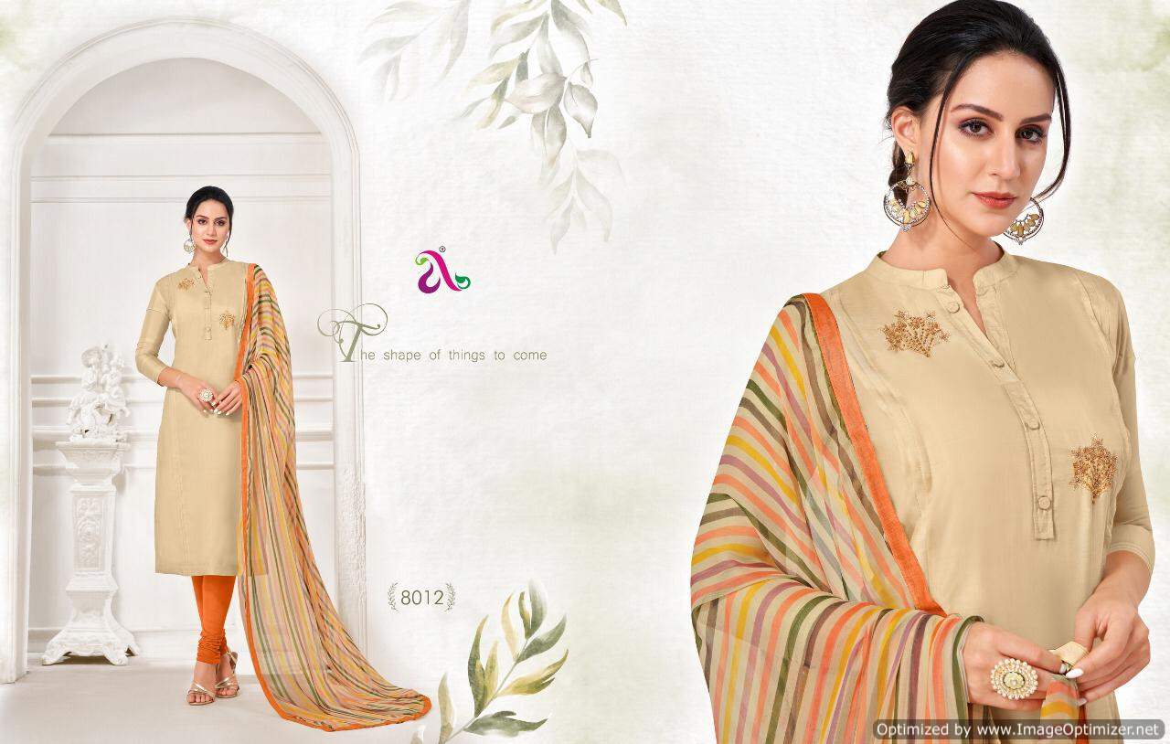 Angroop Dairy Milk 32 Chanderi Cotton Designer Dress Material