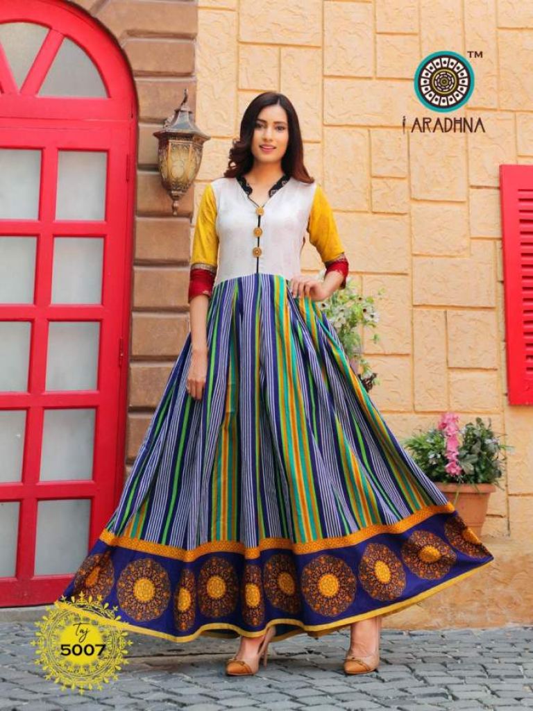 Aradhna Taj Vol 5 Designer Heavy Cotton Print Kurti