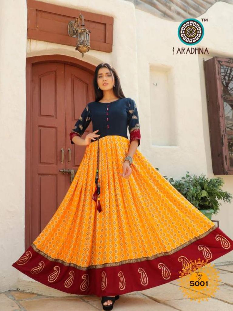 Aradhna Taj Vol 5 Designer Heavy Cotton Print Kurti