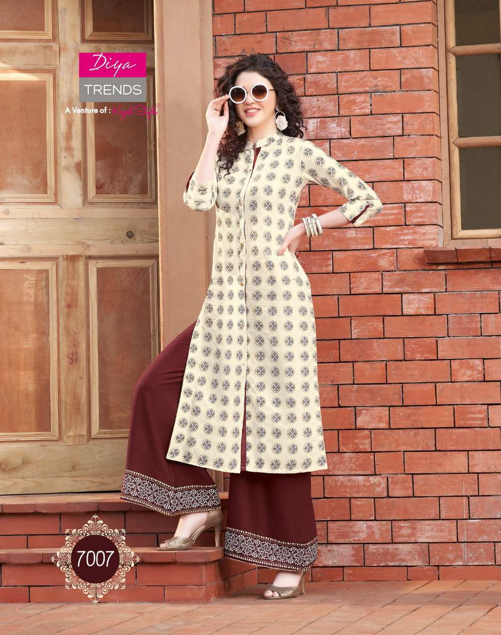 Cotton Readymade Anarkali Dupatta With Pants Wedding Dress Printed Kurti |  eBay