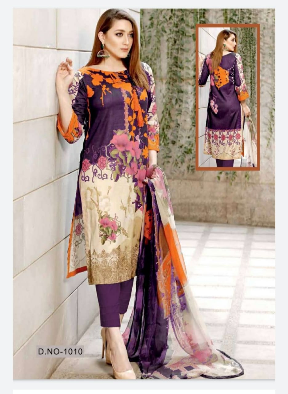 Keval Fab Noor Printed Cotton Pakistani Dress Material Collection At Wholesale Rate