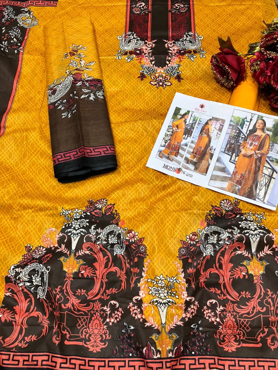 Nafisa Cotton Presents Monsoon Cotton Collection Vol 5 Cotton Print Pakistani Suits
