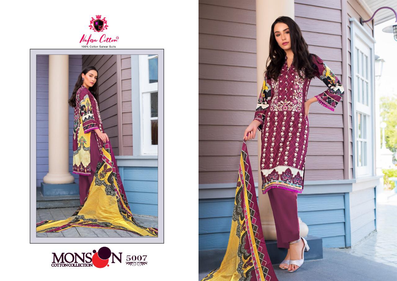Nafisa Cotton Presents Monsoon Cotton Collection Vol 5 Cotton Print Pakistani Suits