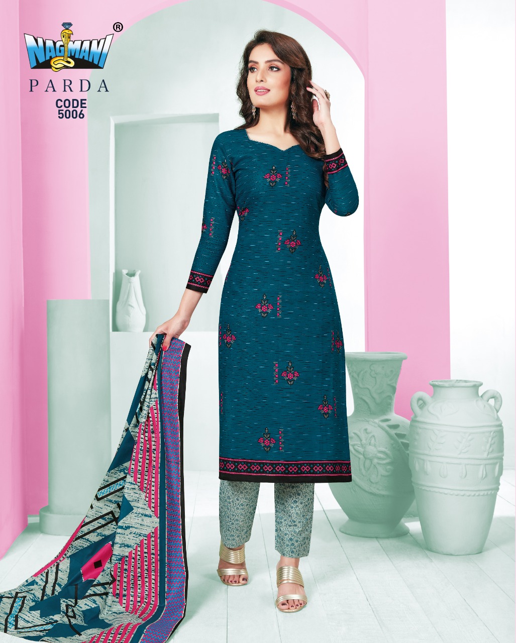 Nagmani Prints Parda Vol 5 Printed Cotton Dress Material Collection