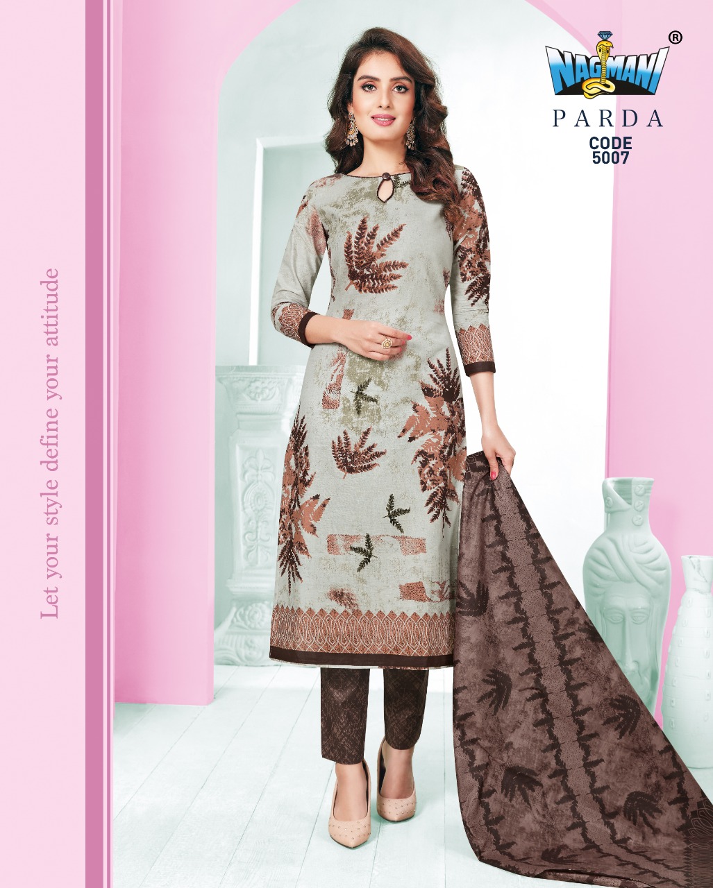 Nagmani Prints Parda Vol 5 Printed Cotton Dress Material Collection