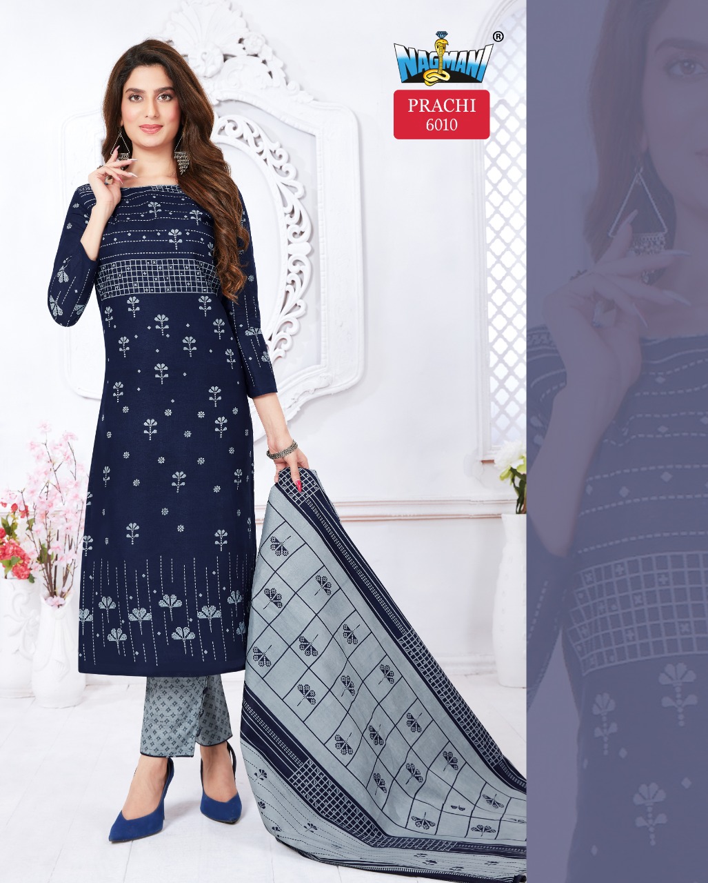 Nagmani Prachi Vol 6 Series 6001-6012 Printed Pure Cotton Suit
