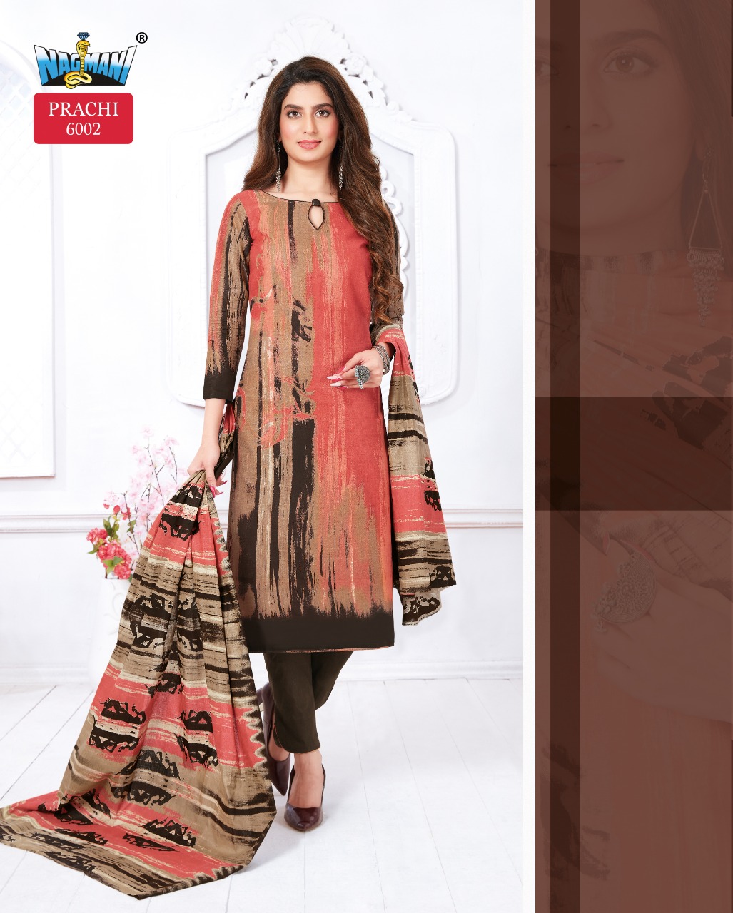 Nagmani Prachi Vol 6 Series 6001-6012 Printed Pure Cotton Suit