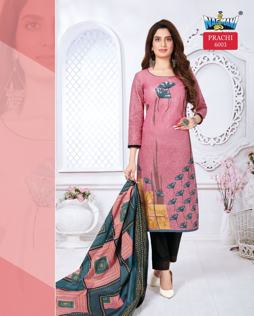 Nagmani Prachi Vol 6 Series 6001-6012 Printed Pure Cotton Suit