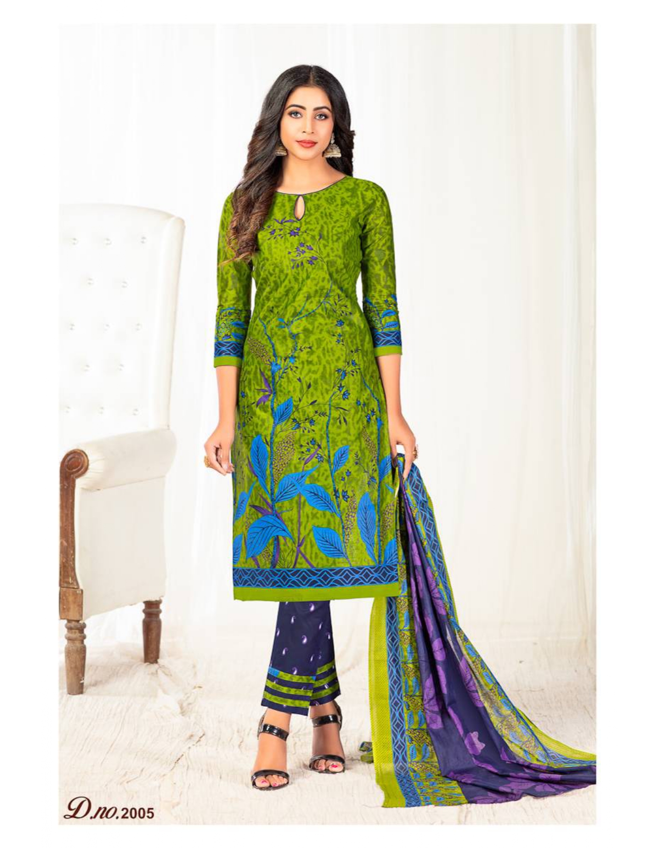 Shree Shayona Cotton Jannat Karachi Vol 1 2001-2010 Pure Cotton Suit