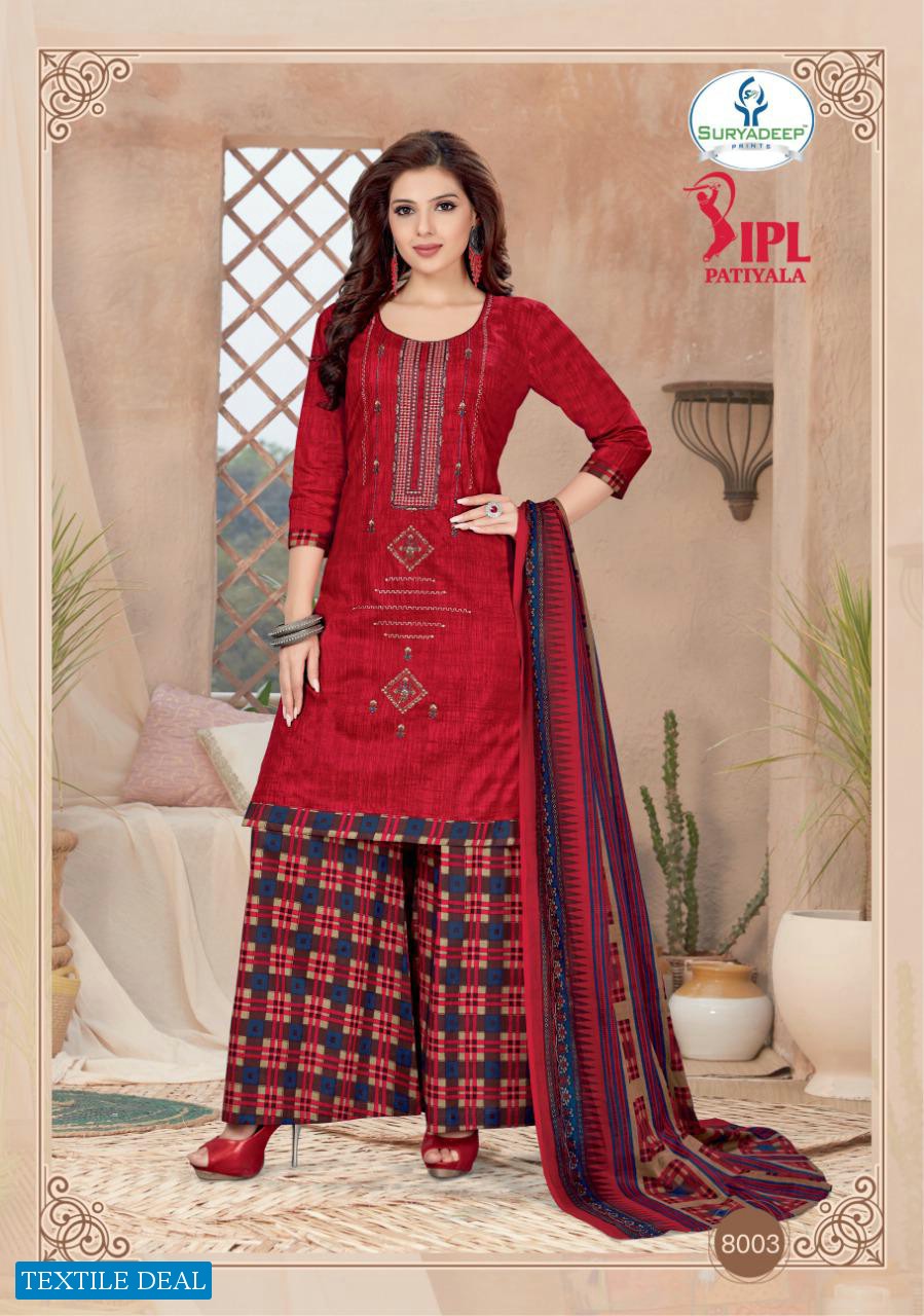 Suryadeep Ipl Patiyala Vol-8 Wholesale Formal Dress Material