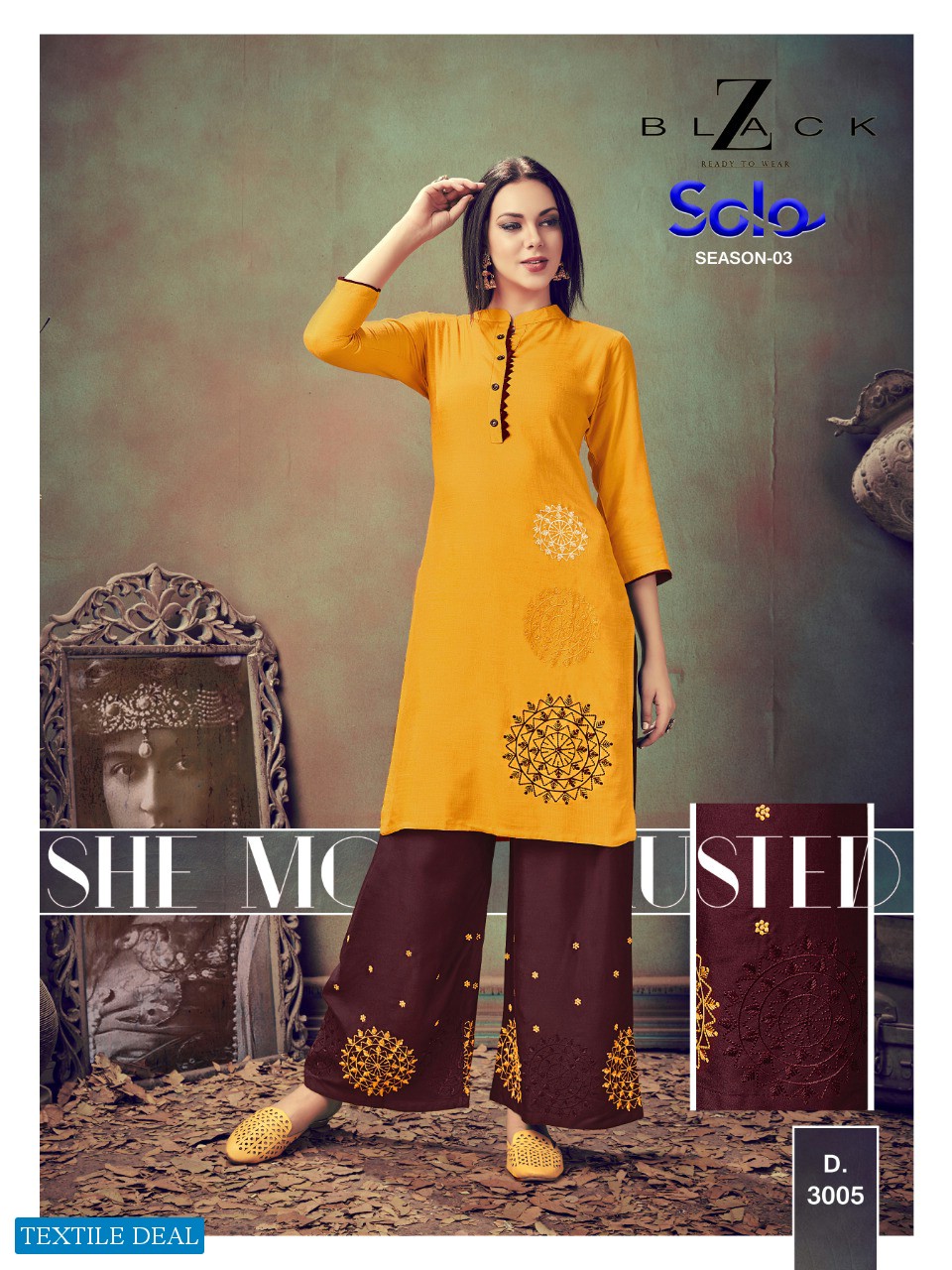 Z-black Has Launched Catalogue Name Solo #kurti
