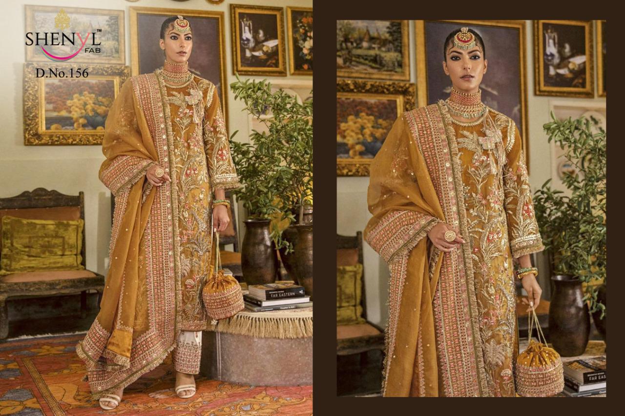 Shenyl Fab Launched Shenyl Hit Vol 2 Fox Georgette With Heavy Embroidery Work Pakistani Suits Wholesale Dealer Surat